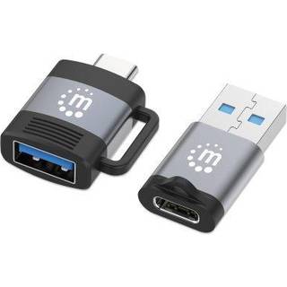 MANHATTAN MH 2-Piece Set: USB-C to USB-A & USB-A to USB-C Adapter