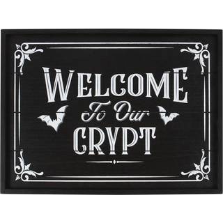 "Welcome to our Crypt" Wandbild 40cm