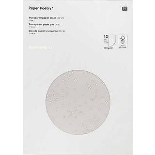 Paper Poetry Transparentpapierblock Punkte 21x29,5cm 12 Blatt - Gold