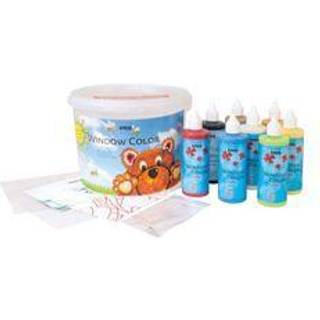 Kreul Powerpack Sæt med farver til glas Bear 8 x 125 ml