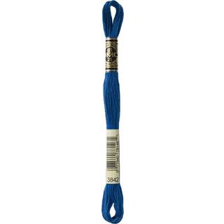 DMC Mouliné Spécial 25 Broderigarn, Ensfarvet, Blå/Lilla nuancer 3842 Indhold: 100% Bomuld Effekt: Ensfarvet Længde/tykkelse: 8 meter, 6-trådet Vask: Max 95 °C / Tåler ikke tørretumbling.