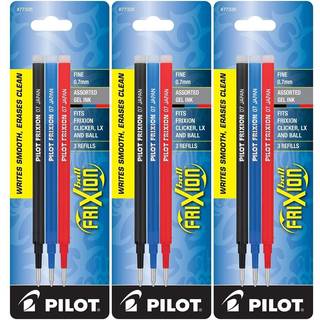 Pilotgelbl?kp?fyldning til frixion Sletning Gelbl?k Pen Fin Point Assorteret bl?kpakke p? 9 (77335)