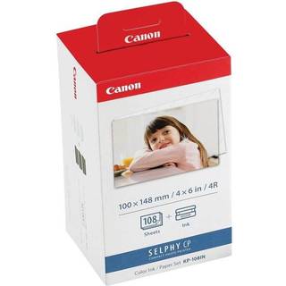 Canon KP-108IN Color Ink Paper Set for Selphy