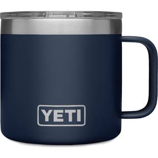 Yeti Rambler 14 oz krus vakuum isoleret rustfrit st?l med magslider l?g marin