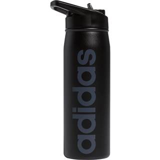 adidas 600 ml (20 oz) halm top metal vand flaske varm/kold dobbeltv?gget isoleret 18/8 rustfrit st?l sort/onix gr? en st?rrelse