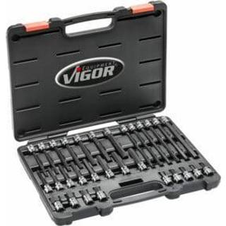VIGOR 3/8&#39;&#39; unbracosæt 5-19 mm 30 dele (V6019)