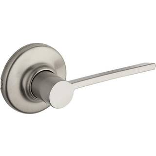 Kwikset Ladera Interior Passage Door Handle Lever til skab og halld?re Vendbare ikke-l?sede h?ndtagsgreb satin nikkel med mikrobanbeskyttelse