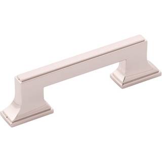 Belwith-Keeler B077461-14 Brownstone Collection Pull 3 tum & 3-3/4 tum (96 mm) centrum till centrumpolerad nickelfinish