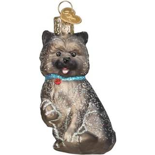 Old World Christmas Cairn Terrier Glass bl?st ornament til juletr?