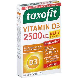 taxofit Vitamin D3 2500 I.E. Mini-tabletter