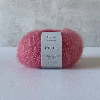 Ãnling No 10 - silk mohair garn - Mørk tyrkis