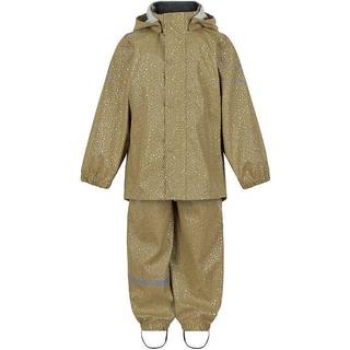 Mikk-Line - PU Glitter Rain Set Rec w. Susp - Olive Gray - 80