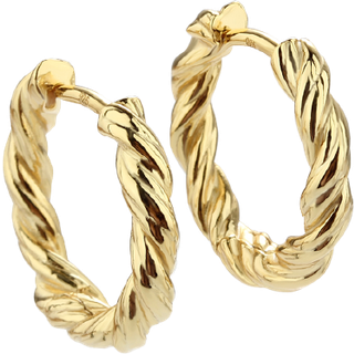 CURLY HOOP MEDIUM | GOLDEN