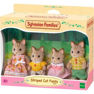 Sylvanian Families Figursæt Den Stribede Kattefamilie
