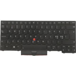 Lenovo Lite-On - Bærbar tastatur - til udskiftning - Nordisk - Sort