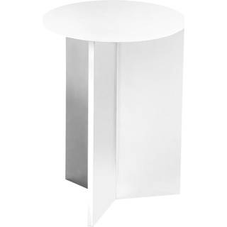 HAY Slit Table Round High White