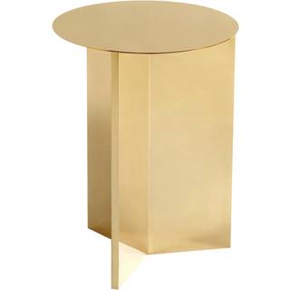 HAY Slit Table Round High Brass