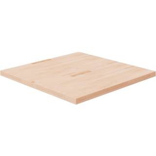firkantet bordplade 90x90x4 cm ubehandlet massivt egetræ
