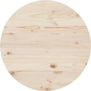bordplade Ø80x2,5 cm massivt fyrretræ