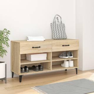 skoreol 102x35x55 cm konstrueret træ sonoma-eg