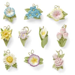 Lenox fejrer blomster 10-delt ornament s?t 0,50 lb multi