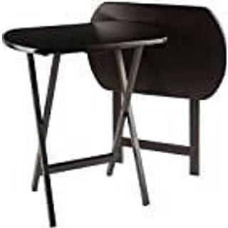 Winsome Cade Oversize Snack Tabel 2 -stykke sæt kaffefinish Solid/sammensat træ - 23.62W x 15.75d x 25.43h