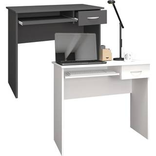 ArusaL skrivebord 1 skuffe 1 hylde hvid.