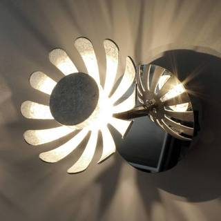 Bloom LED-væglampe, sølv