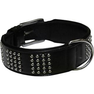 Læderhalsbånd Vinto, sort - Black - 65 cm (58-63 cm)
