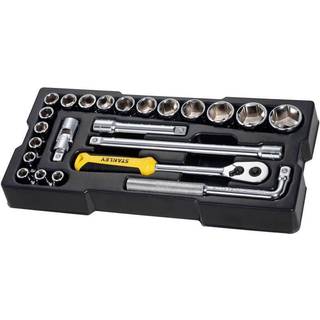 Stanley topnøglesæt         *U 1/2" 23 dele STMT1-74173 m/skraldenøgle