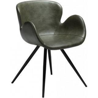 Dan-Form Gaia spisebordsstol (Vintage green kunstlæder)