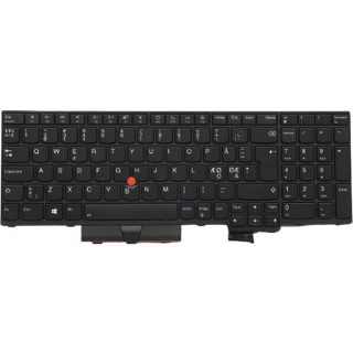 Lenovo Lite-On - Bærbar tastatur - til udskiftning - Nordisk - Sort
