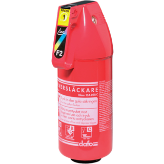 Pulverslukker Gloria P 2 GM, 13A/89B, 2 kg