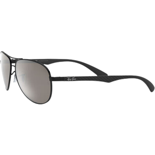 Ray - Ban Mand RB8313 CARBON FIBRE 002/K7 Solbriller Metal Sort Grå Pilot Polariseret