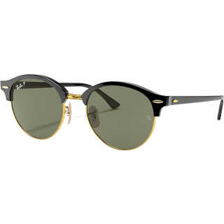 Ray - Ban Unisex RB4246 CLUBROUND 901 Solbriller Acetat Sort G15 Rund Normal