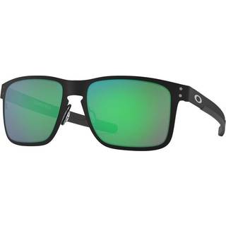 Oakley Mand OO4123 HOLBROOK METAL 412304 Solbriller Metal Sort Grøn Firkantet Normal Prizm Iridium