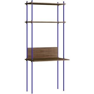 Moebe Reolsystem s.200.1.D - Smoked-Oak/Deep-Blue