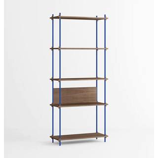 Moebe Shelving System s.200.1.A - Smoked-Oak/Deep-Blue