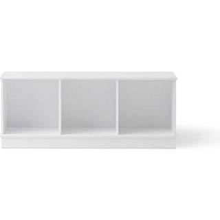Oliver Furniture Wood Hyllenhet 3x1 Horizontal W. Base White - Bogstativer og opbevaring af bøger Mdf Hvid - 041335