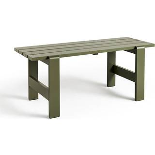 HAY - Weekday Table 180x66 cm / Olive - Udendørs spiseborde - Hannes & Fritz - Grøn - Træ