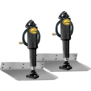 Trimplanssæt Lenco, 9 x 24" (23 x 61 cm), til både 26 - 40 fod (7.92 - 12.19), elektrisk, 12 V, aluminium, med trimplan + cylindre + manøvreringspanel