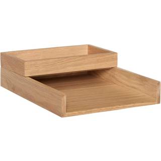 Hübsch Rail bakke i egetræ og MDF 25x14-33x4-6 cm