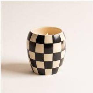 Paddywax Checkmate Check Candle Black - Duftlys