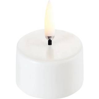 FORÅRSUDSALG - Uyuni - LED Fyrfadslys - Nordisk hvid - 4x2,5 cm