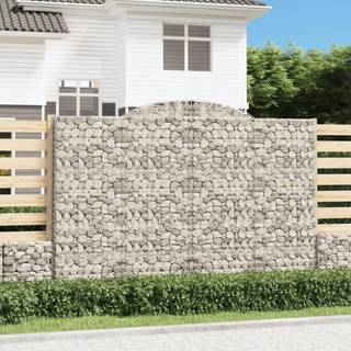 buet gabionkurv 300x50x200/220 cm galvaniseret jern