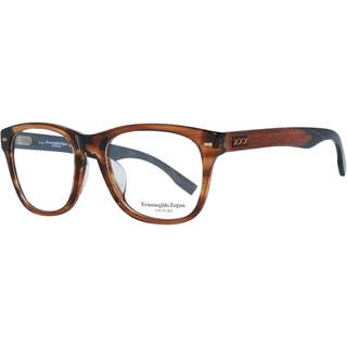 Ermenegildo Zegna ZC5001-F Asian Fit 048 55 Briller Mænd Brun - Shiny Brown Horn - 55mm