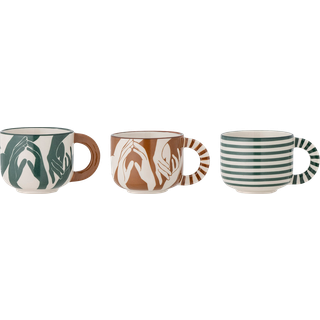 Bloomingville Carim kop 6,5 cm 3 dele Multi