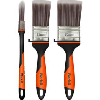 Home It Work® Premium pensler, 1 rund og 2 flade, Ø15 mm, 35-50 mm - 3 stk.