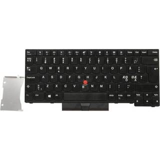 Lenovo Lite-On - Bærbar tastatur - til udskiftning - Nordisk - Sort