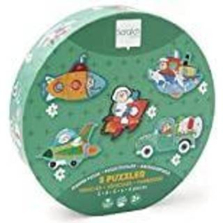 Begynder puslespil til 2-3 årig | Biler Leg & Lær